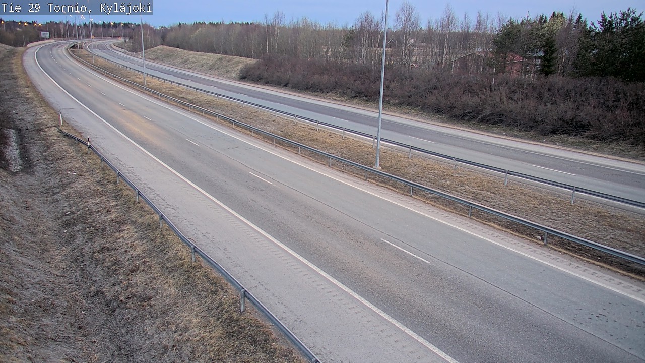 Weather Camera Image Väg 29 Torneå Kyläjoki, Tornio, Lappi