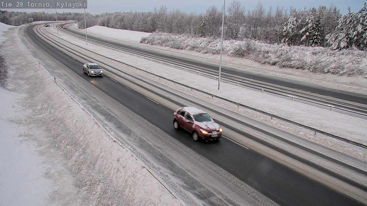 Weather Camera Image Väg 29 Torneå Kyläjoki, Tornio, Lappi