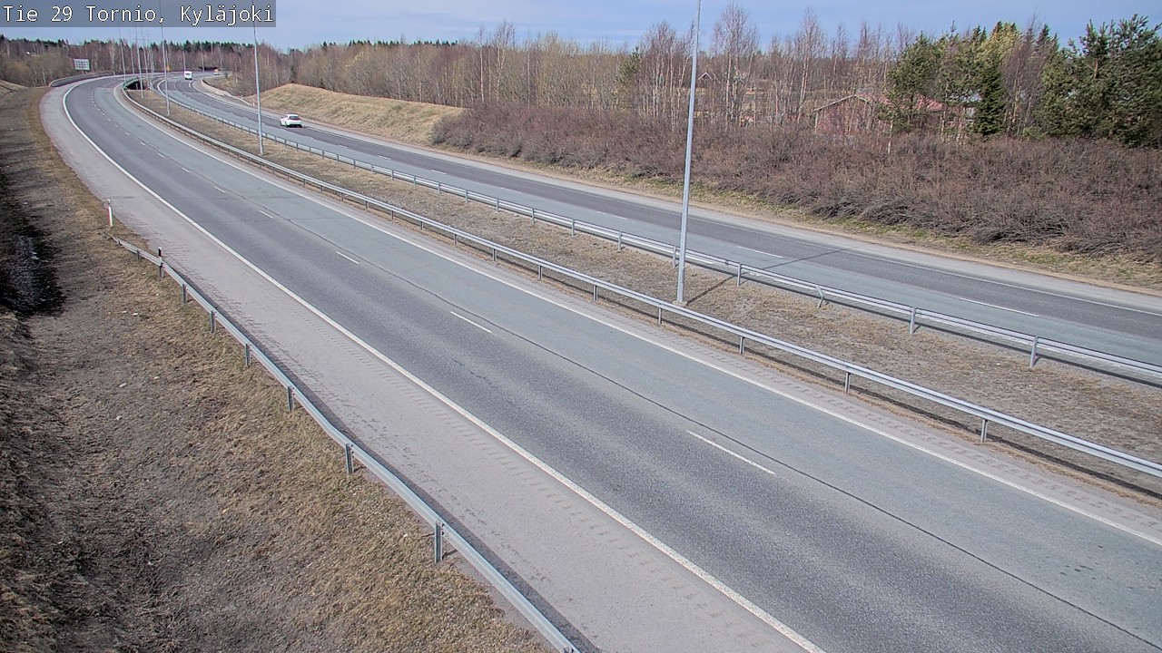 Weather Camera Image Väg 29 Torneå Kyläjoki, Tornio, Lappi