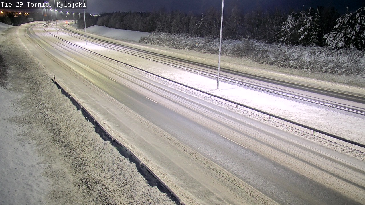 Weather Camera Image Väg 29 Torneå Kyläjoki, Tornio, Lappi