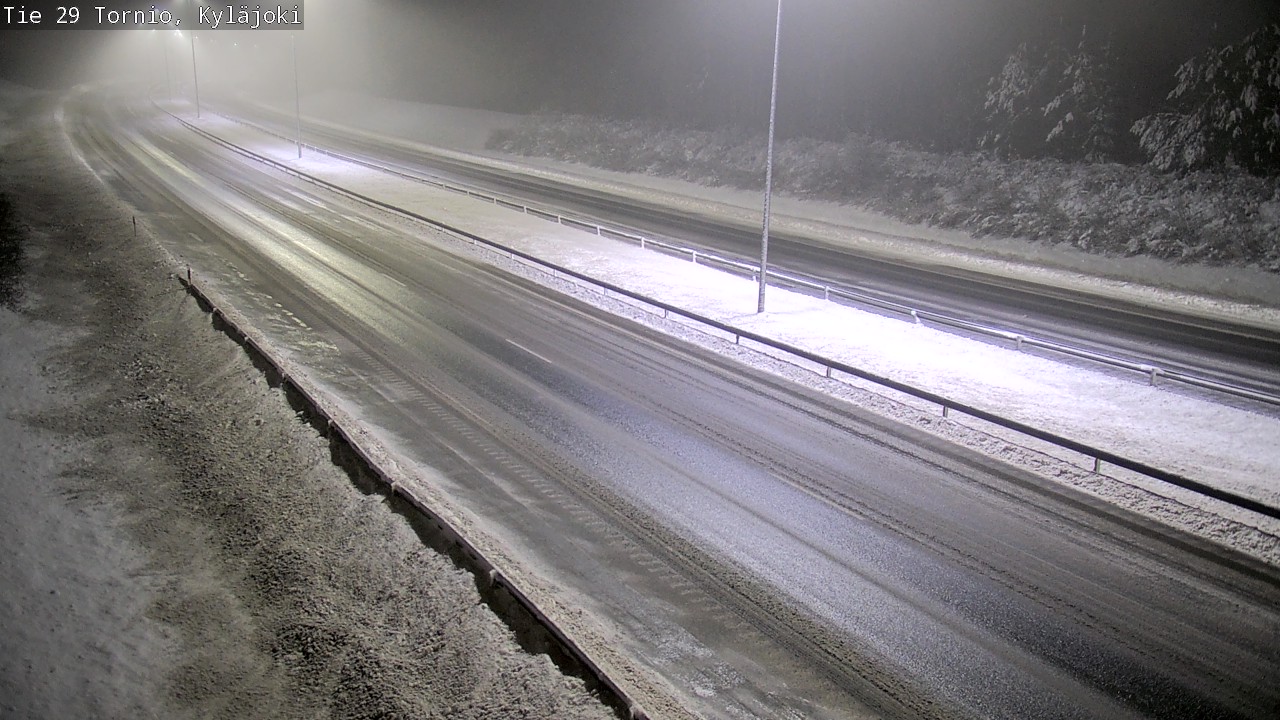Weather Camera Image Väg 29 Torneå Kyläjoki, Tornio, Lappi