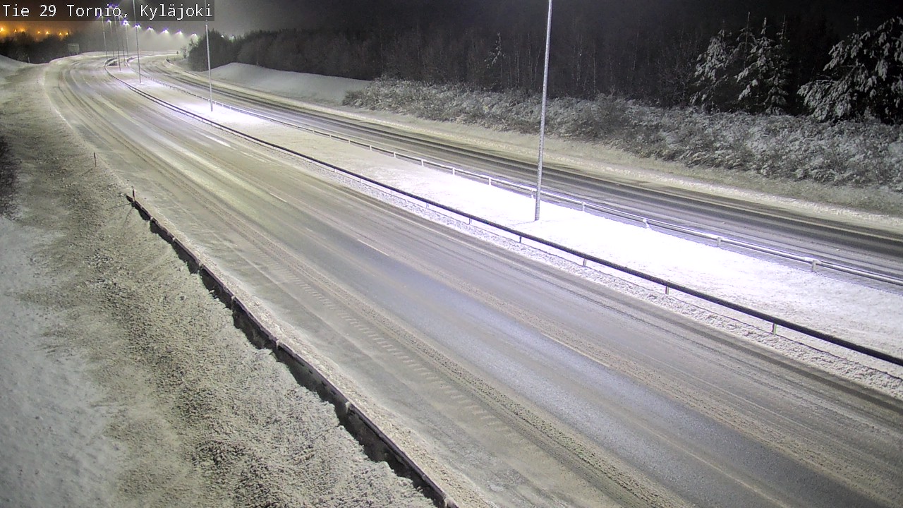 Weather Camera Image Väg 29 Torneå Kyläjoki, Tornio, Lappi