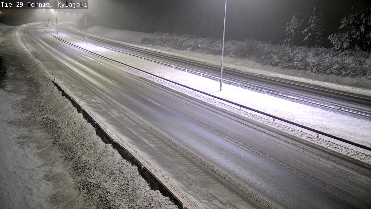 Weather Camera Image Väg 29 Torneå Kyläjoki, Tornio, Lappi