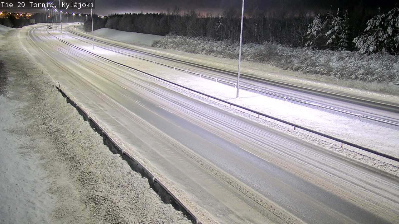 Weather Camera Image Väg 29 Torneå Kyläjoki, Tornio, Lappi