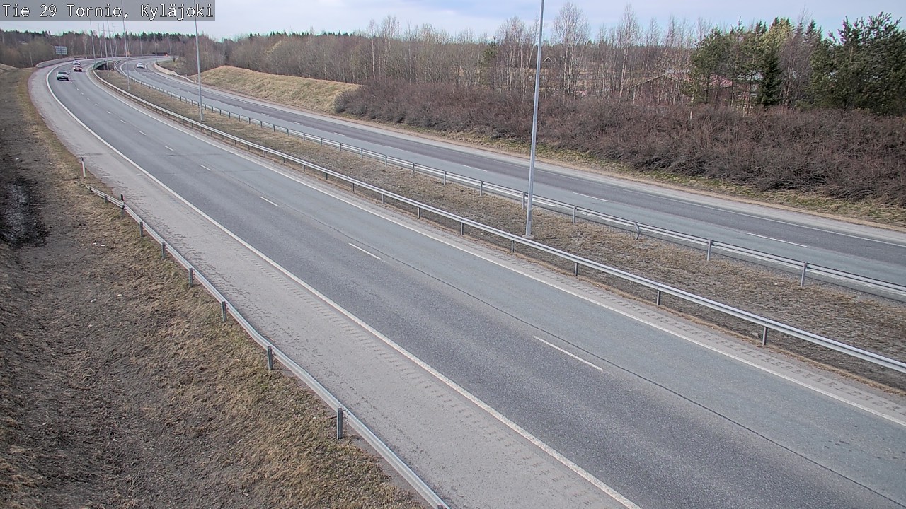 Weather Camera Image Väg 29 Torneå Kyläjoki, Tornio, Lappi