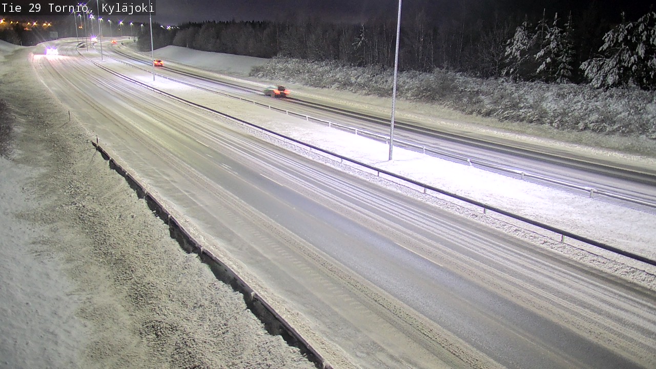 Weather Camera Image Väg 29 Torneå Kyläjoki, Tornio, Lappi