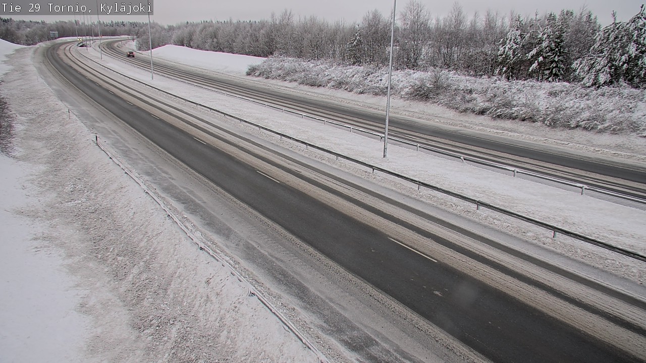 Weather Camera Image Väg 29 Torneå Kyläjoki, Tornio, Lappi