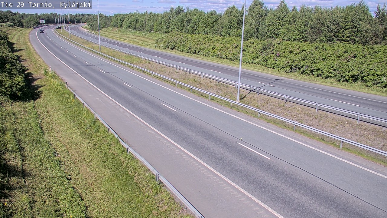 Weather Camera Image Väg 29 Torneå Kyläjoki, Tornio, Lappi