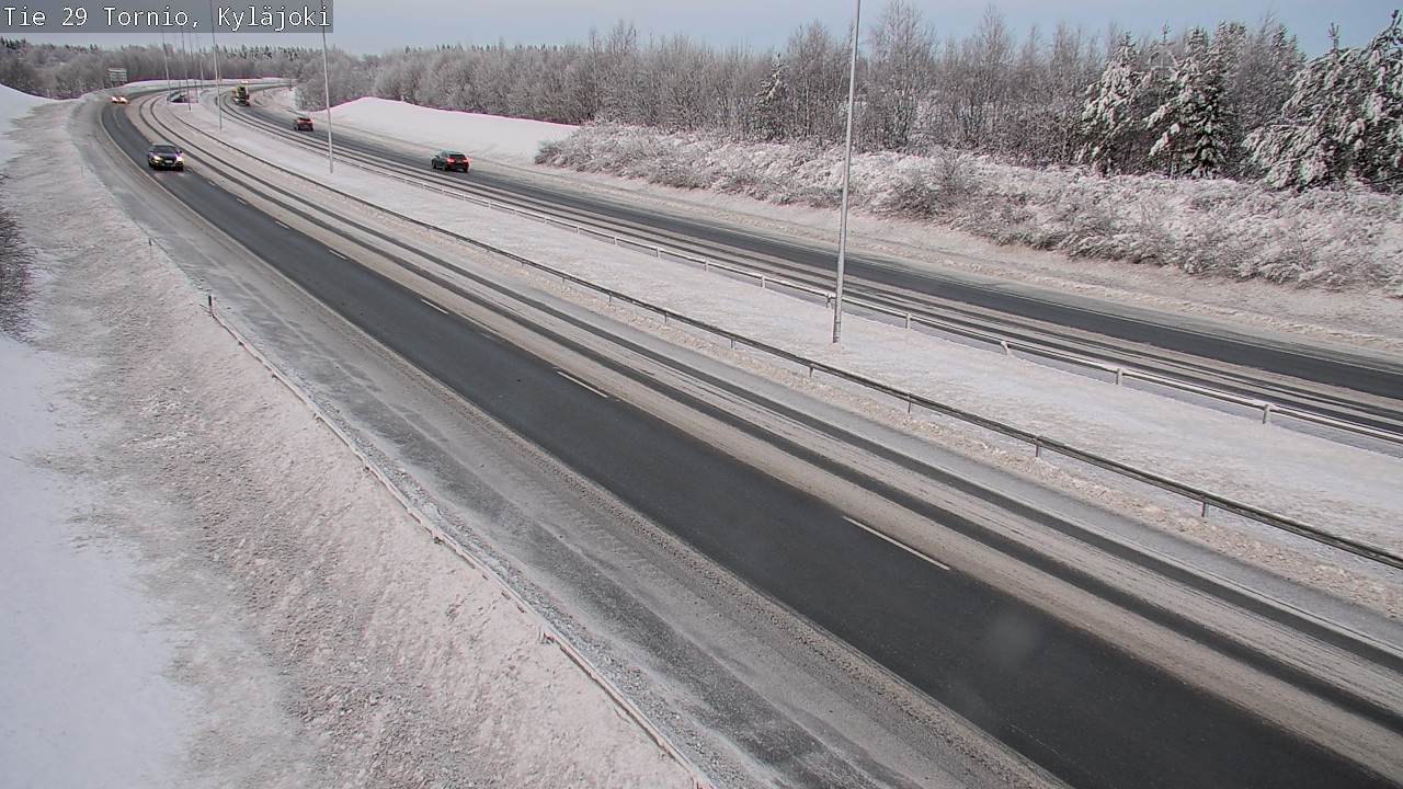 Weather Camera Image Väg 29 Torneå Kyläjoki, Tornio, Lappi