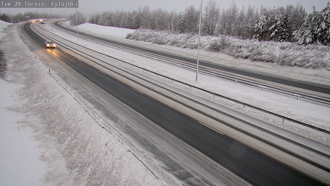 Weather Camera Image Väg 29 Torneå Kyläjoki, Tornio, Lappi