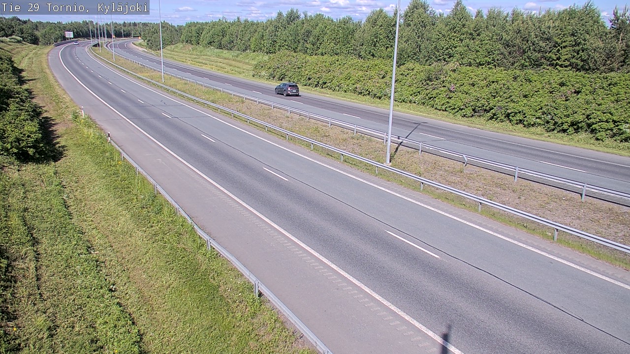 Weather Camera Image Väg 29 Torneå Kyläjoki, Tornio, Lappi