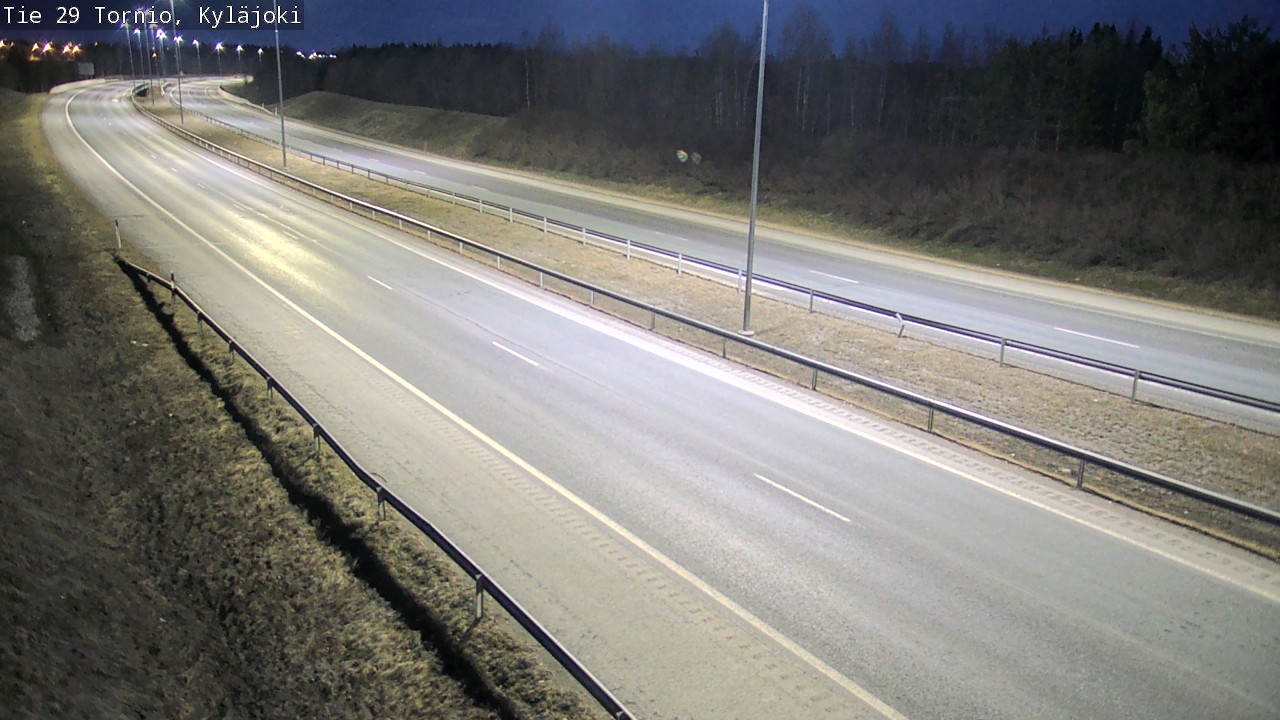 Weather Camera Image Väg 29 Torneå Kyläjoki, Tornio, Lappi
