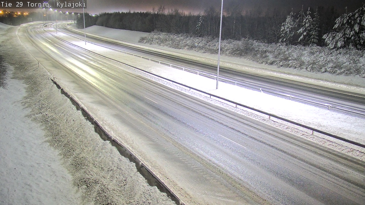 Weather Camera Image Väg 29 Torneå Kyläjoki, Tornio, Lappi