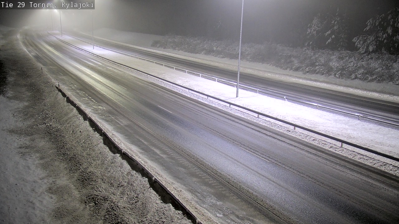 Weather Camera Image Väg 29 Torneå Kyläjoki, Tornio, Lappi