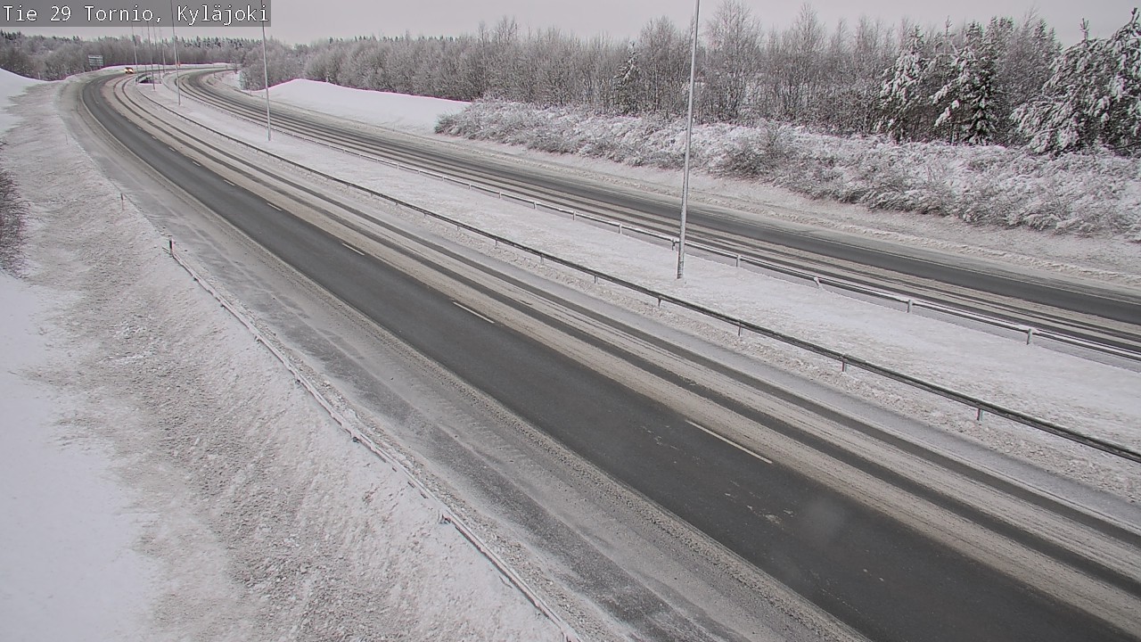 Weather Camera Image Väg 29 Torneå Kyläjoki, Tornio, Lappi