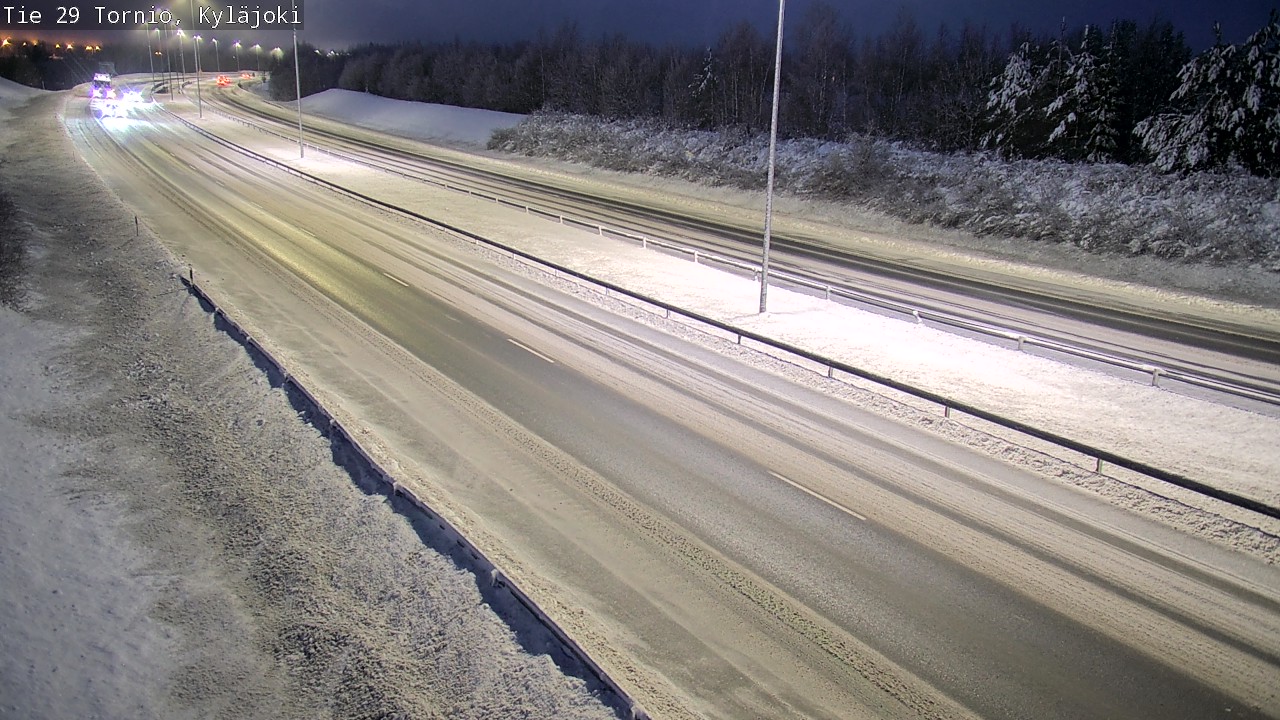 Weather Camera Image Väg 29 Torneå Kyläjoki, Tornio, Lappi