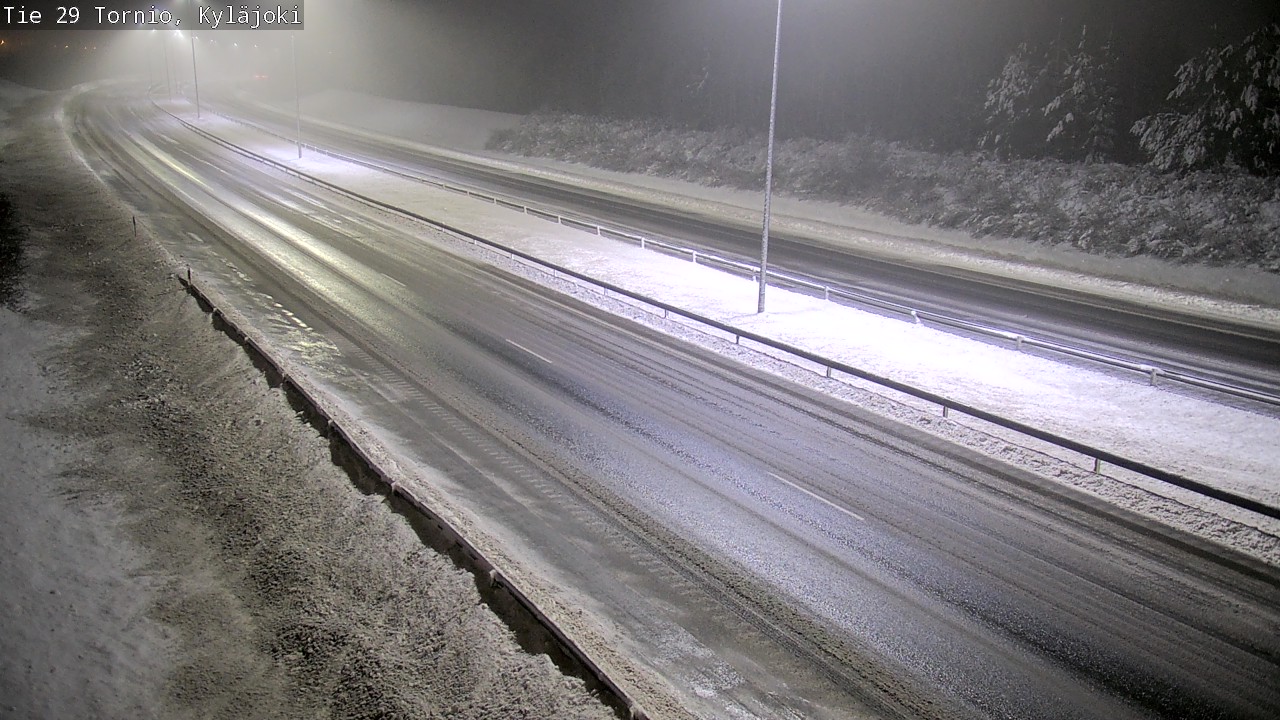 Weather Camera Image Väg 29 Torneå Kyläjoki, Tornio, Lappi