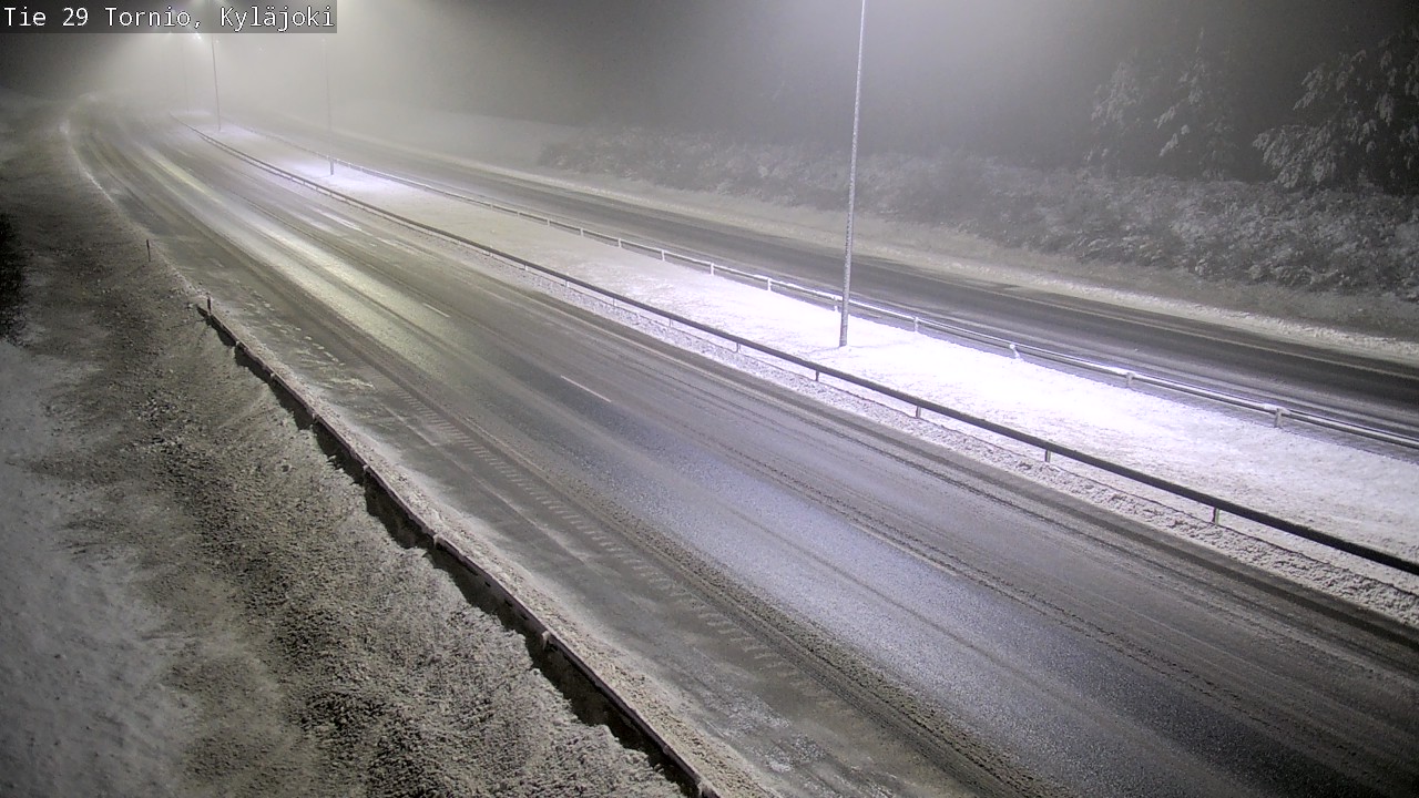Weather Camera Image Väg 29 Torneå Kyläjoki, Tornio, Lappi