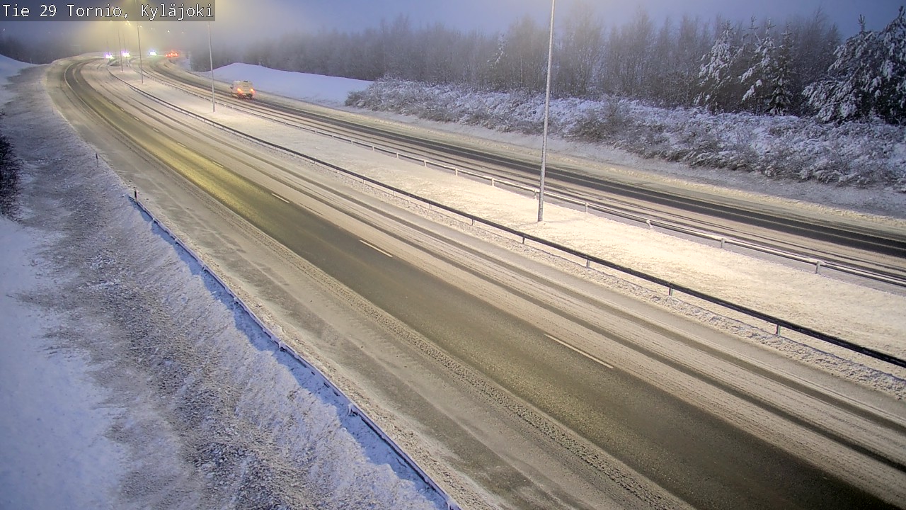Weather Camera Image Väg 29 Torneå Kyläjoki, Tornio, Lappi