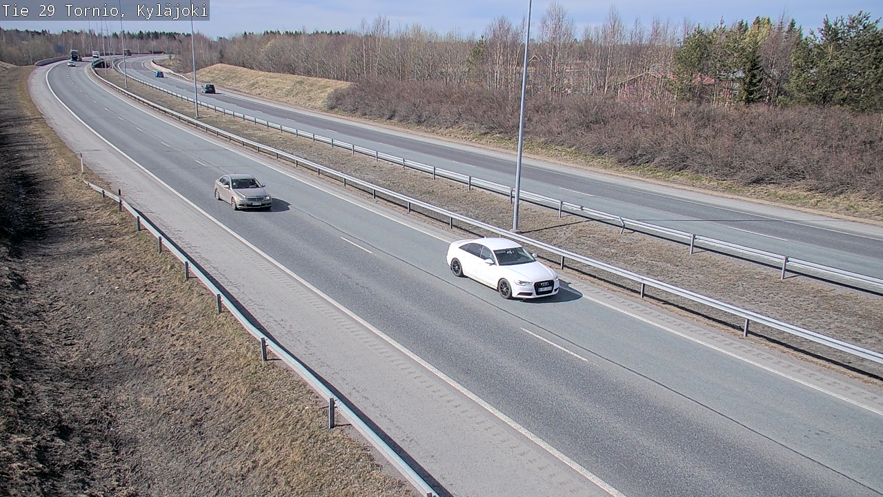 Weather Camera Image Väg 29 Torneå Kyläjoki, Tornio, Lappi
