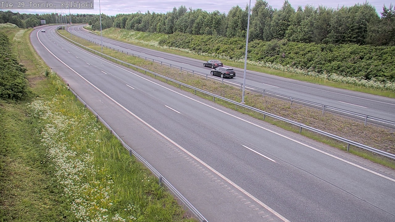 Weather Camera Image Väg 29 Torneå Kyläjoki, Tornio, Lappi