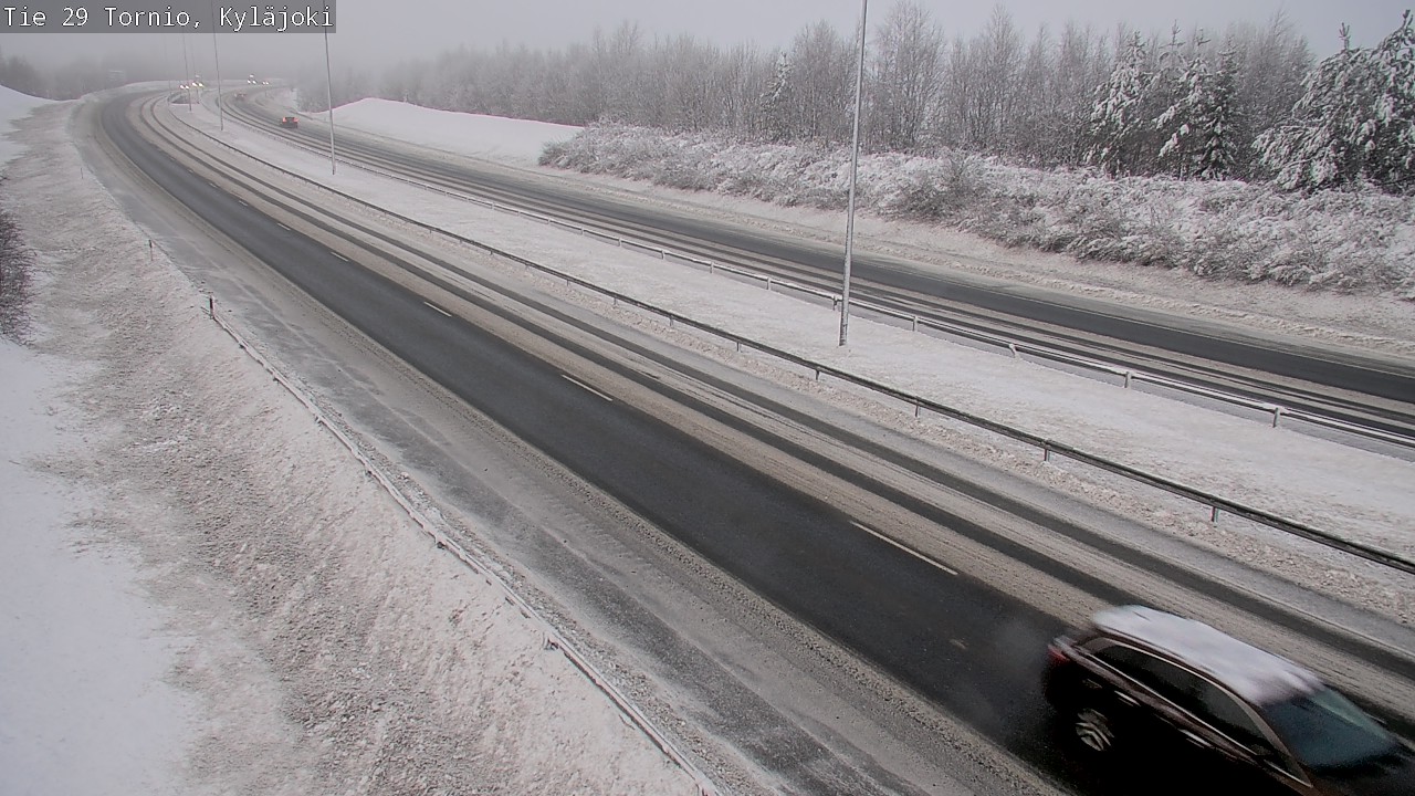 Weather Camera Image Väg 29 Torneå Kyläjoki, Tornio, Lappi