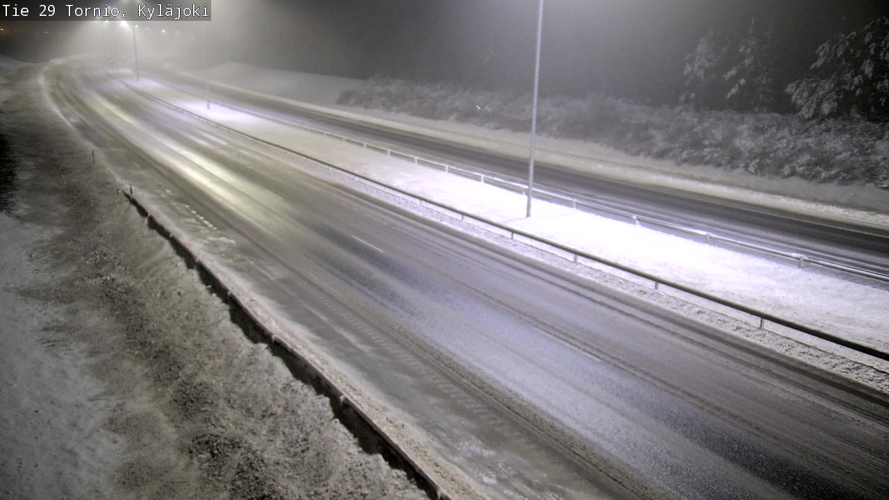 Weather Camera Image Väg 29 Torneå Kyläjoki, Tornio, Lappi