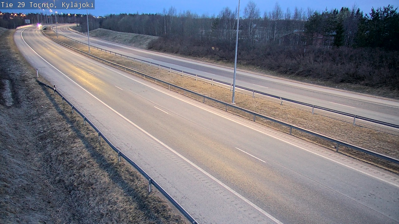 Weather Camera Image Väg 29 Torneå Kyläjoki, Tornio, Lappi