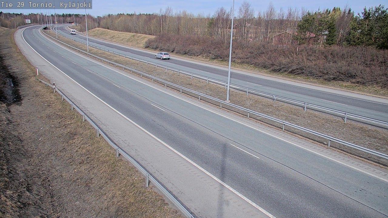 Weather Camera Image Väg 29 Torneå Kyläjoki, Tornio, Lappi