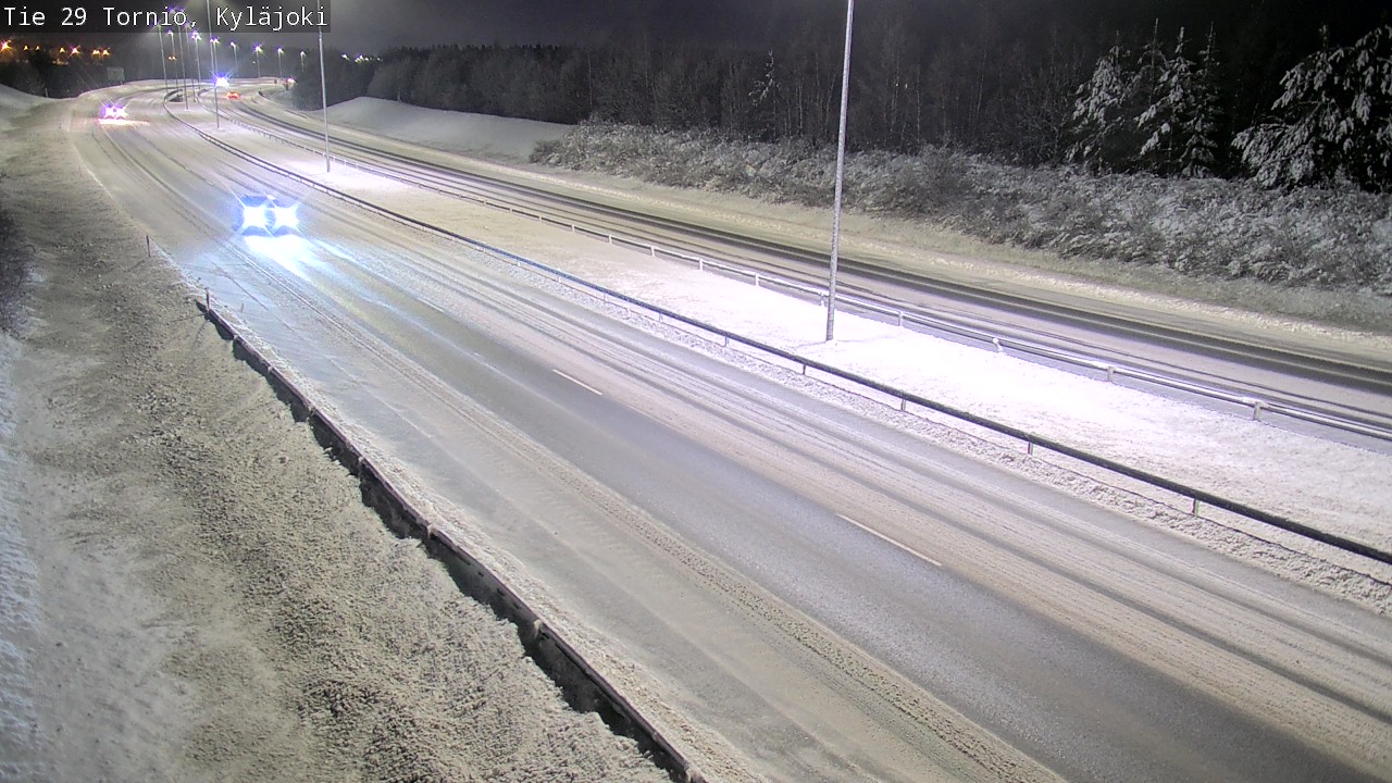 Weather Camera Image Väg 29 Torneå Kyläjoki, Tornio, Lappi