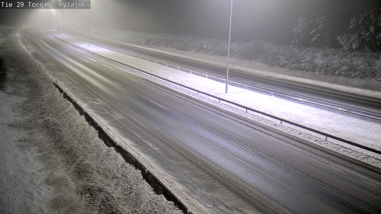Weather Camera Image Väg 29 Torneå Kyläjoki, Tornio, Lappi