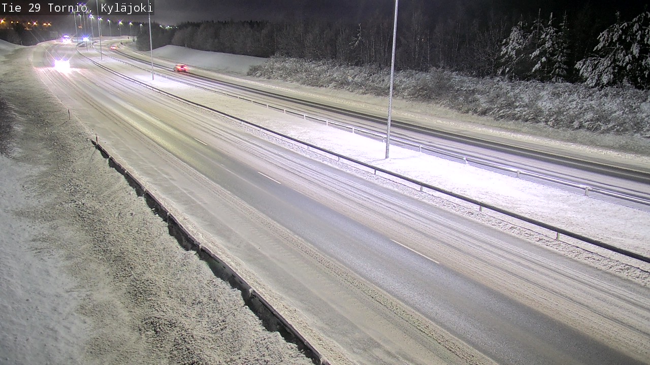 Weather Camera Image Väg 29 Torneå Kyläjoki, Tornio, Lappi