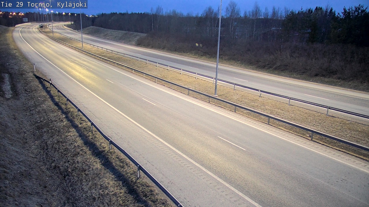 Weather Camera Image Väg 29 Torneå Kyläjoki, Tornio, Lappi