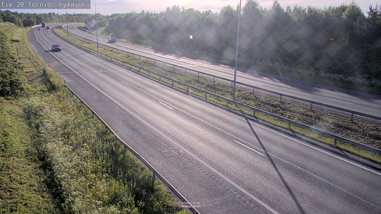 Weather Camera Image Väg 29 Torneå Kyläjoki, Tornio, Lappi