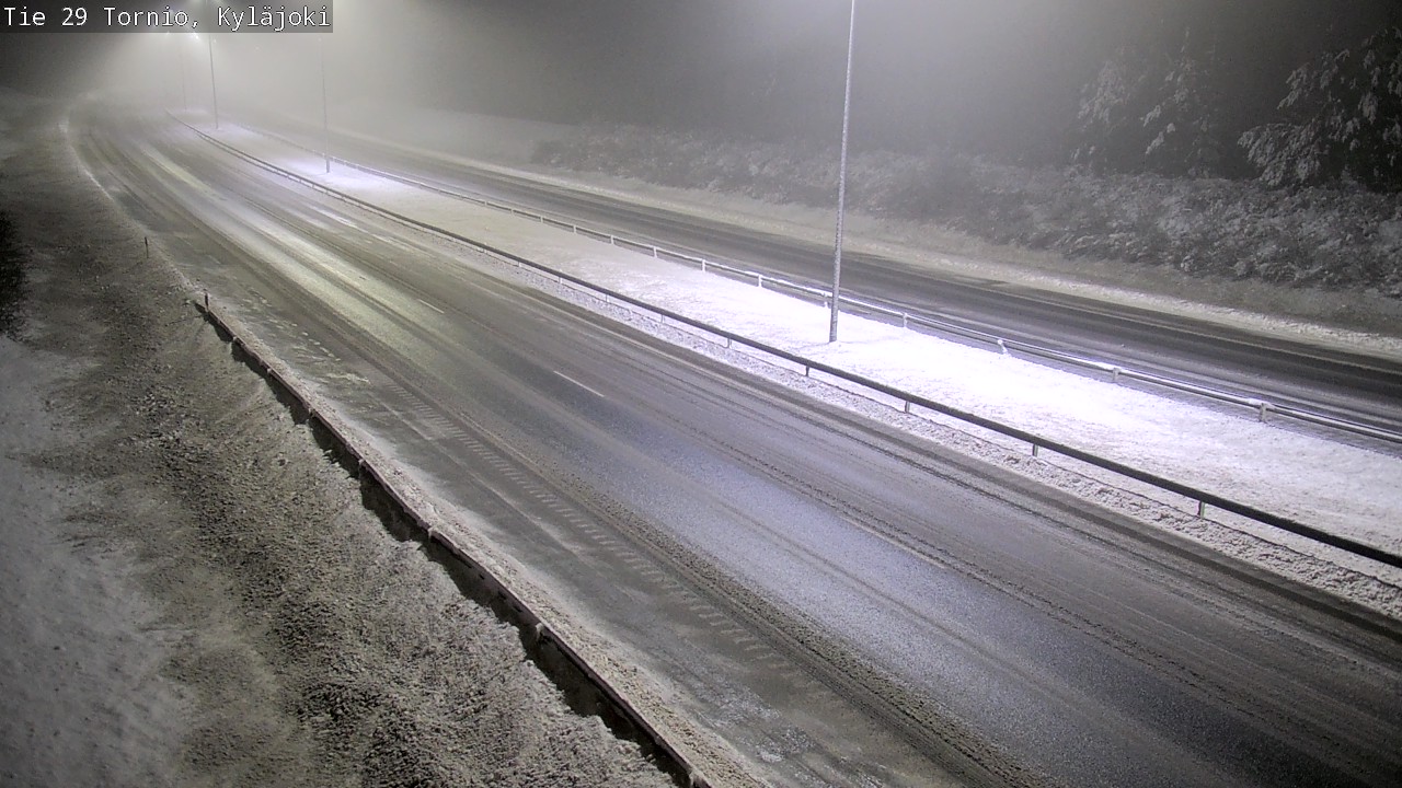 Weather Camera Image Väg 29 Torneå Kyläjoki, Tornio, Lappi