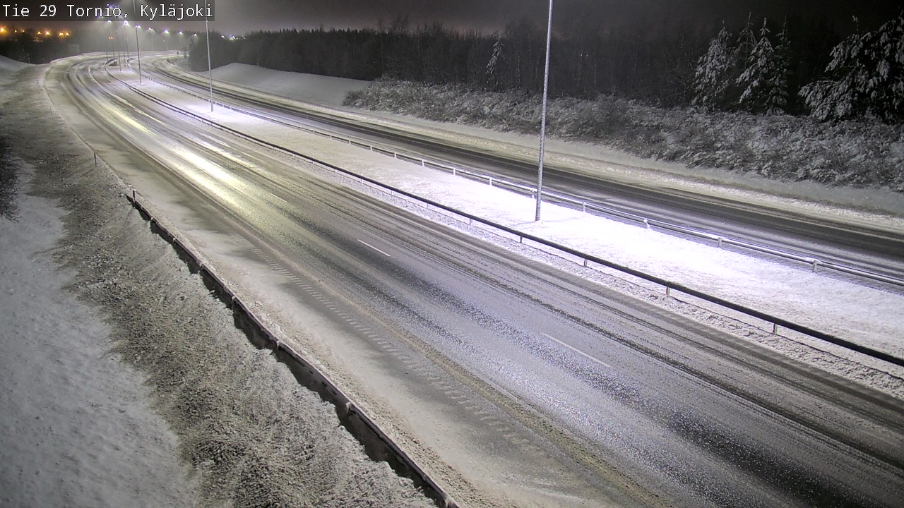 Weather Camera Image Väg 29 Torneå Kyläjoki, Tornio, Lappi