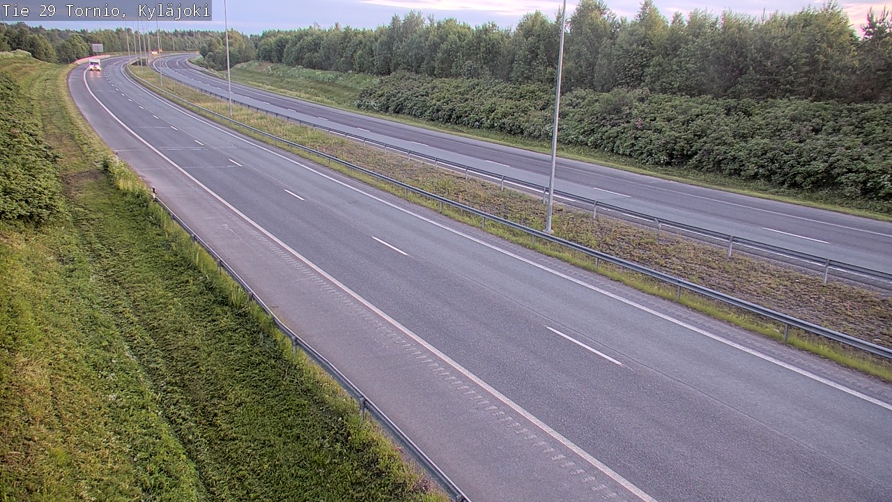 Weather Camera Image Väg 29 Torneå Kyläjoki, Tornio, Lappi