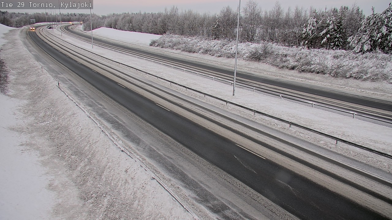 Weather Camera Image Väg 29 Torneå Kyläjoki, Tornio, Lappi