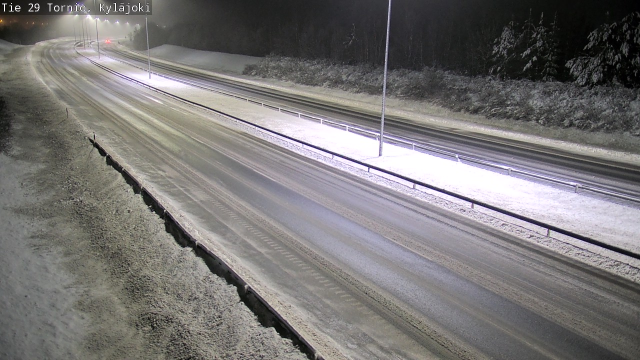 Weather Camera Image Väg 29 Torneå Kyläjoki, Tornio, Lappi