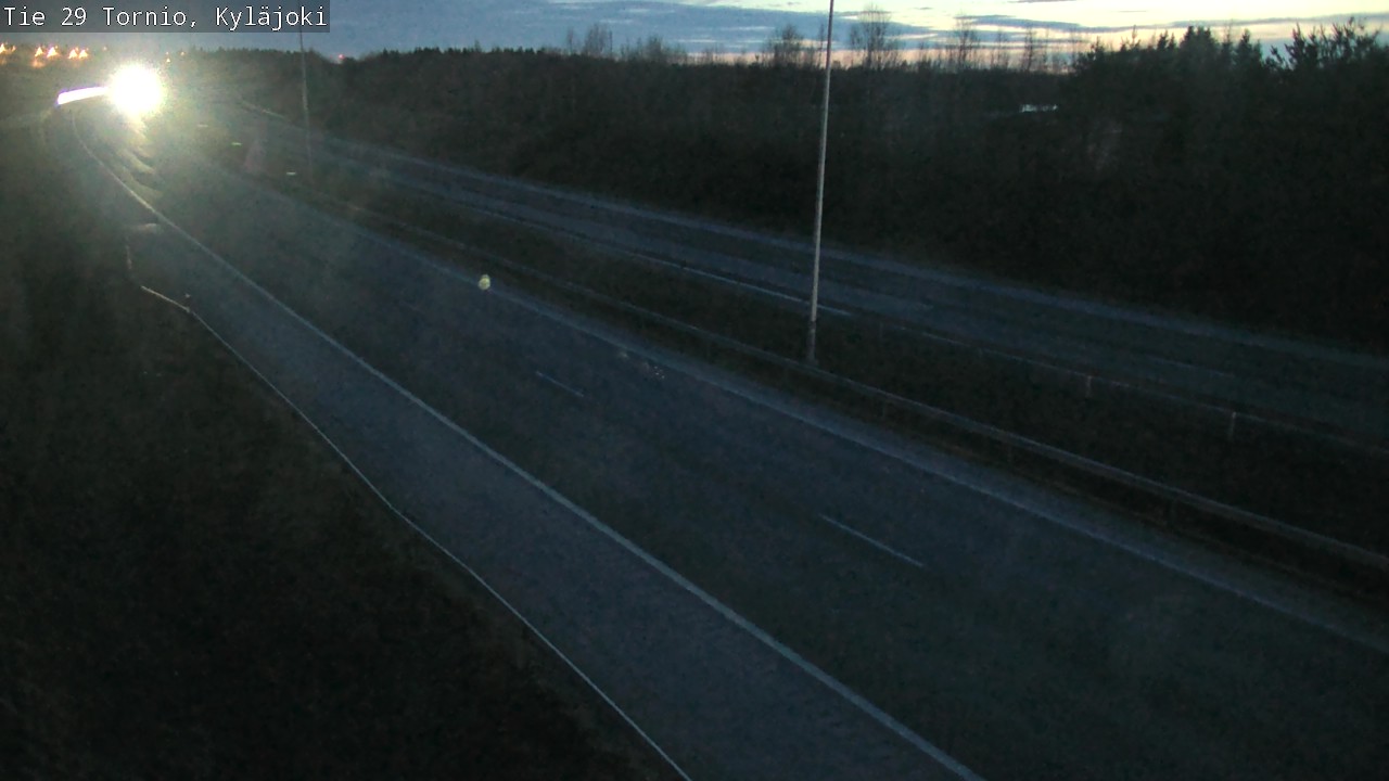 Weather Camera Image Road 29 Tornio Kyläjoki, Tornio, Lappi