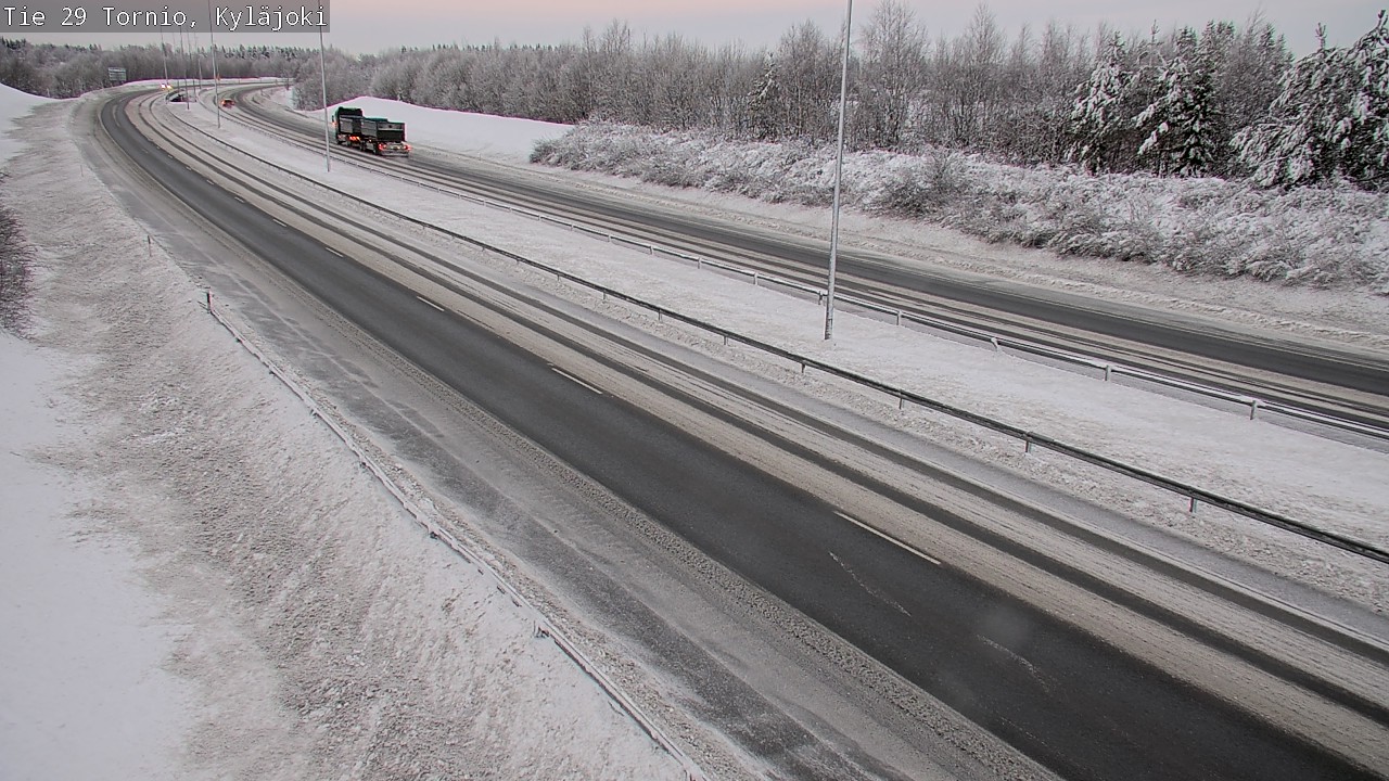 Weather Camera Image Väg 29 Torneå Kyläjoki, Tornio, Lappi