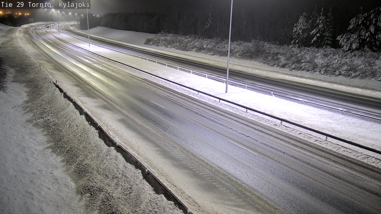 Weather Camera Image Väg 29 Torneå Kyläjoki, Tornio, Lappi