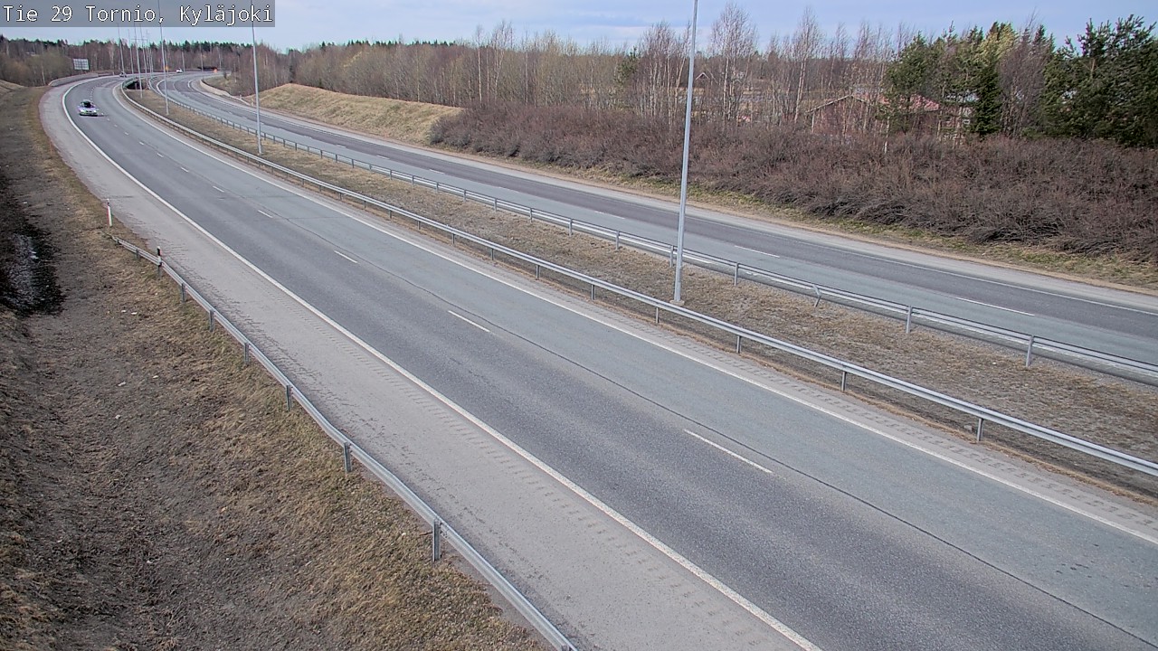 Weather Camera Image Väg 29 Torneå Kyläjoki, Tornio, Lappi