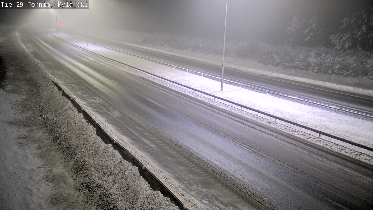 Weather Camera Image Väg 29 Torneå Kyläjoki, Tornio, Lappi