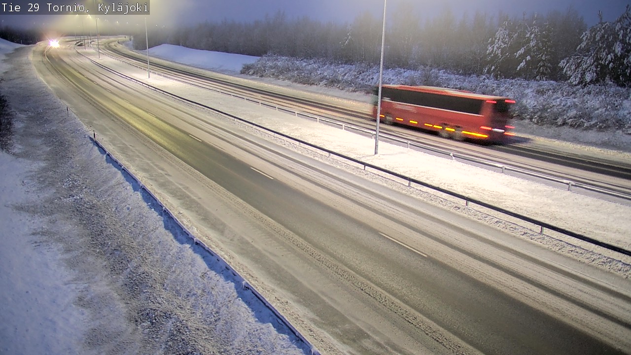 Weather Camera Image Väg 29 Torneå Kyläjoki, Tornio, Lappi