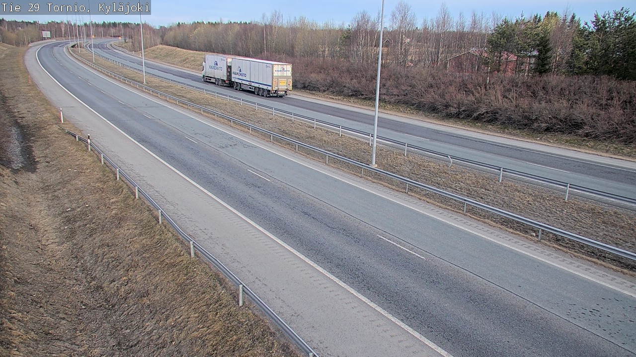 Weather Camera Image Väg 29 Torneå Kyläjoki, Tornio, Lappi