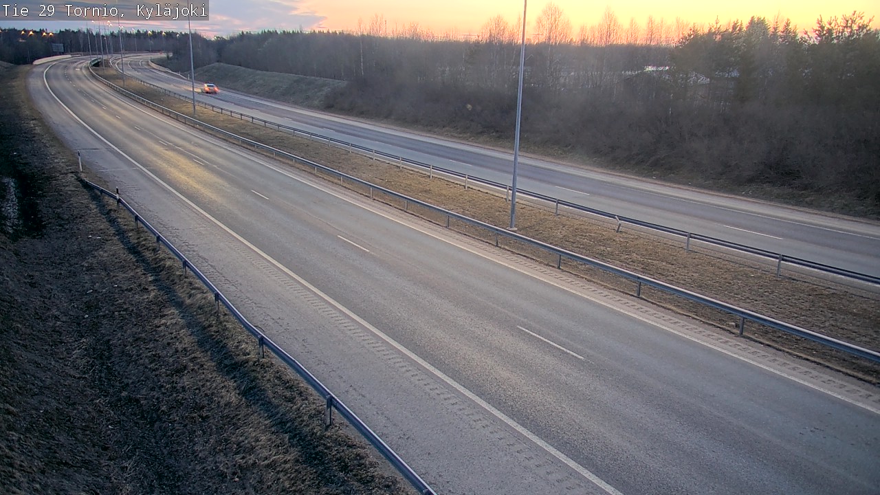 Weather Camera Image Väg 29 Torneå Kyläjoki, Tornio, Lappi