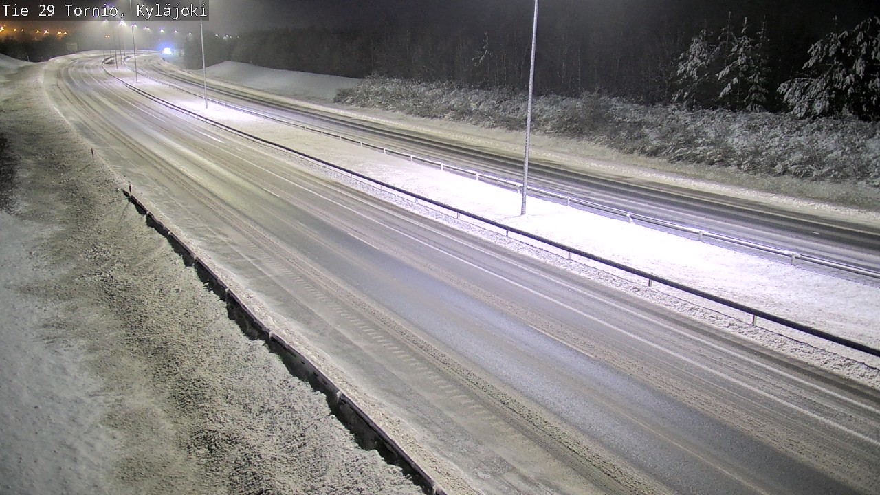Weather Camera Image Väg 29 Torneå Kyläjoki, Tornio, Lappi