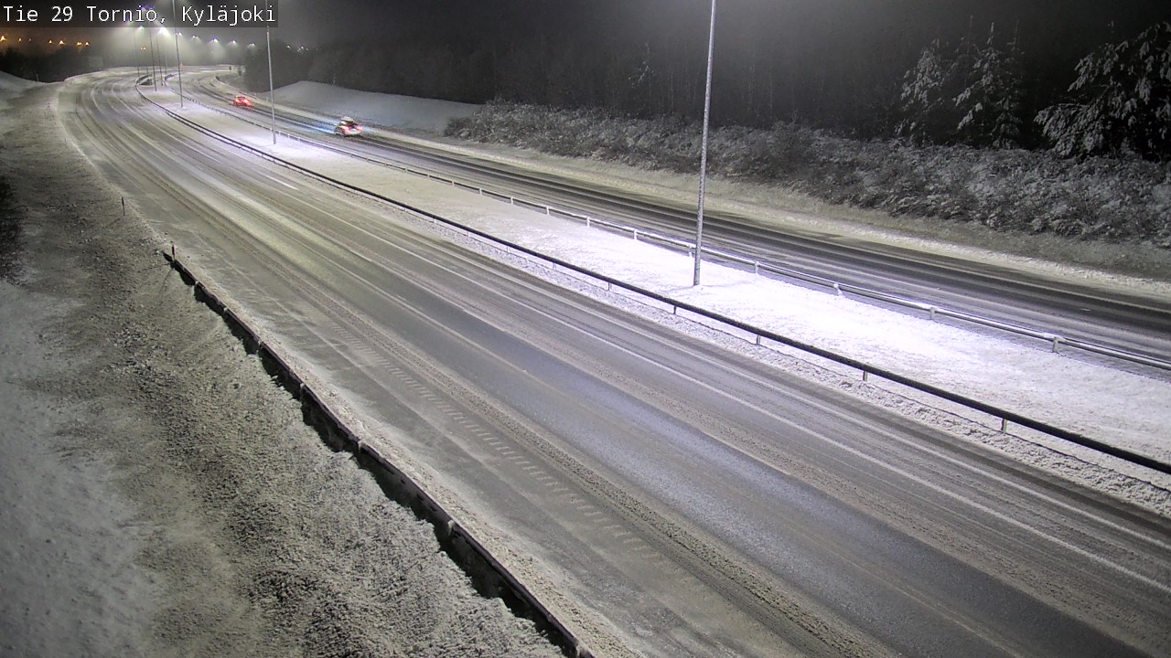 Weather Camera Image Väg 29 Torneå Kyläjoki, Tornio, Lappi