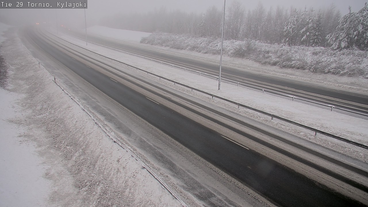 Weather Camera Image Väg 29 Torneå Kyläjoki, Tornio, Lappi